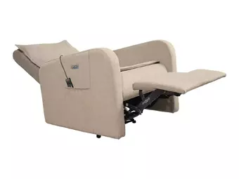 Массажное кресло реклайнер с электроприводом FUJIMO E-COMFORT CHAIR F3005 FEF Грейси, Терра, Ваниль