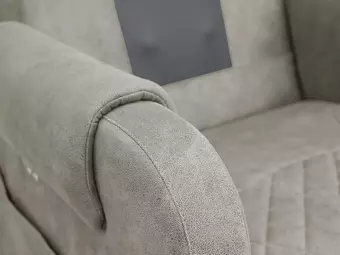 Массажное кресло реклайнер с подъемом FUJIMO LOUNGE UP F7003 VLFL Mouse, Ivory,