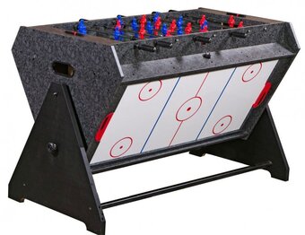 Стол-трансформер 'Vortex 3-in-1' (3 игры: аэрохоккей, футбол, бильярд, 127 х 78.7 х 86.4 см, серый)