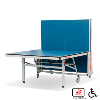 Теннисный стол складной для помещений 'K-2023 ITTF Indoor' (274 Х 152.5 Х 76 см ) с сеткой