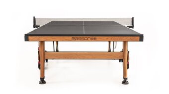 Теннисный стол складной для помещений 'RASSON PREMIUM T03 Indoor' (274 х 152,5 х 76 см, натуральная вишня) с сеткой